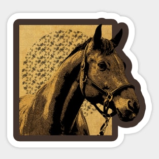 Horse Postcard Sticker